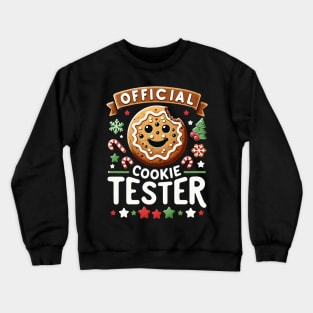 Official Cookie Tester Vintage Christmas Baking Crewneck Sweatshirt